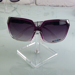NWT ITALIAN DESIGN PURPLE & SILVER BIG FRAME SUNGLASSES (2 for $25)